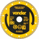 Disco de Corte Diamantado 180 mm Turbo V2 VONDER 1268200180